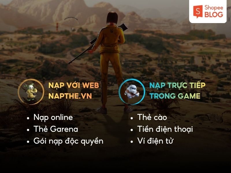 Cách nạp Kim Cương trong Free Fire