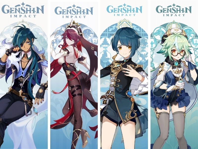 Đội hình Genshin Impact 4 sao Freeze Team