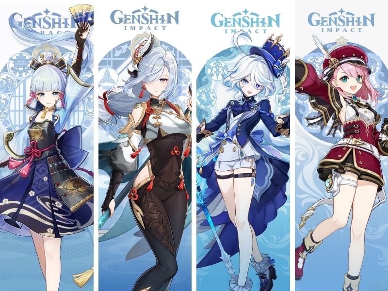 Đội hình Genshin Impact Thủy - Nguyệt Đóng Băng