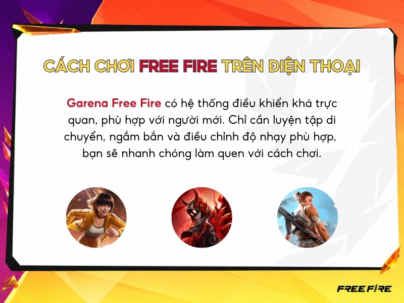 Cách chơi Free Fire trên điện thoại có khó không?