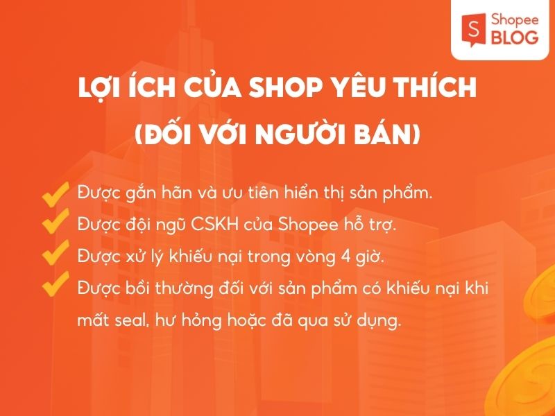 Lợi ích Shop Yêu Thích đối với người bán