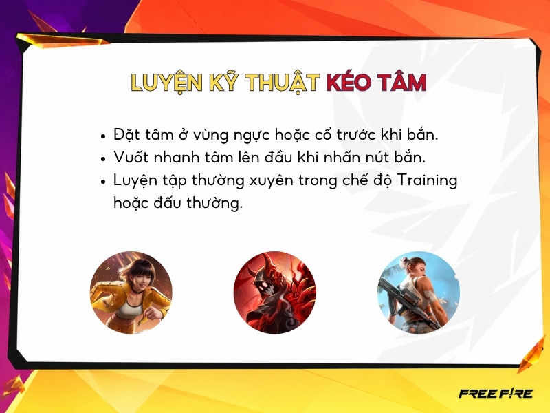 Luyện kỹ thuật kéo tâm để bắn headshot hiệu quả.