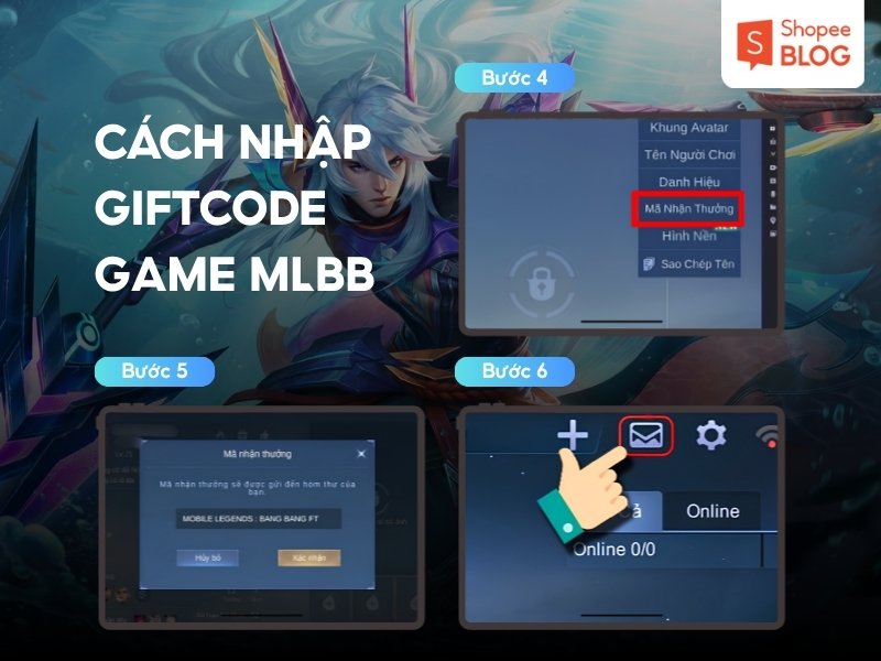 Cách nhập giftcode Mobile Legends Bang Bang