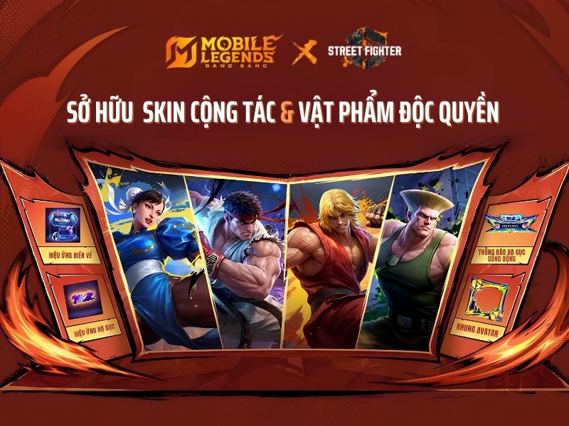 Sự kiện Mobile Legends Bang Bang x Street Fighter 6