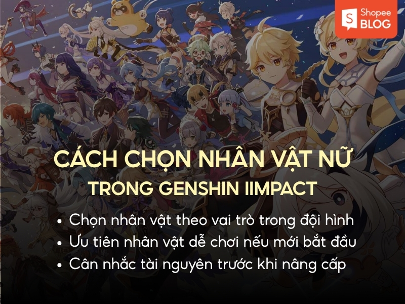 Cách chọn nhân vật nữ trong Genshin Impact