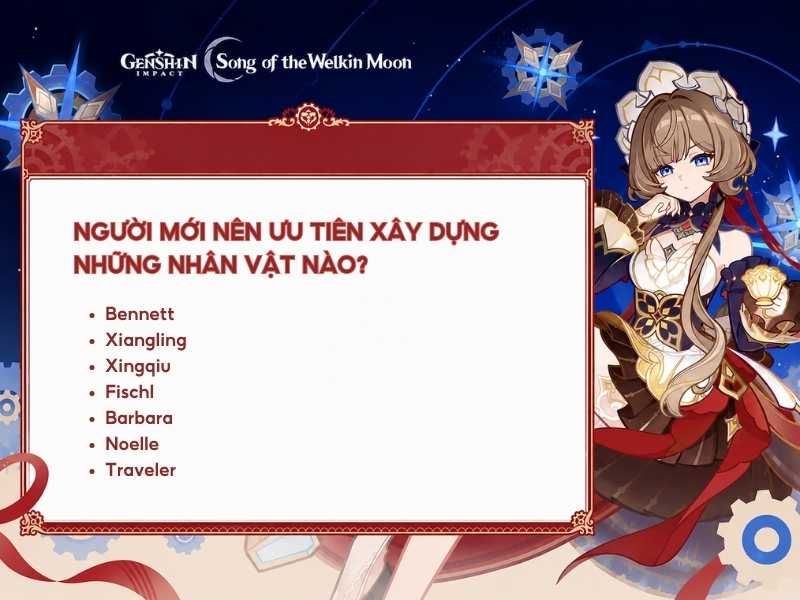 Người mới nên ưu tiên xây dựng những nhân vật nào?