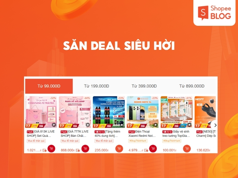 Săn deal trên Shopee Outlet