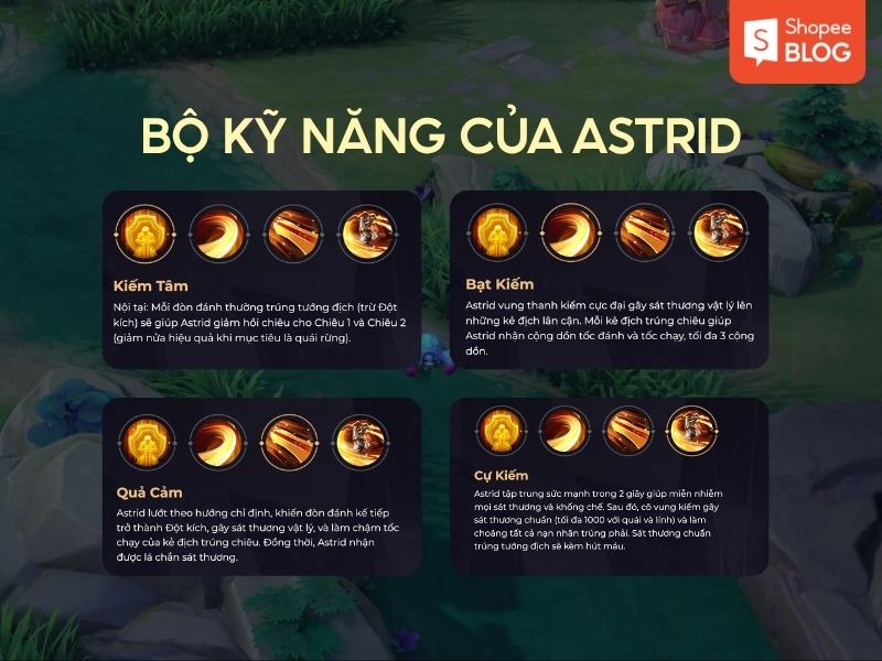 kỹ năng của astrid liên quân