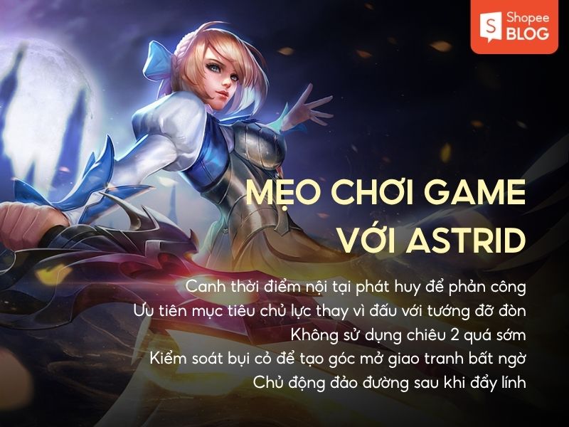mẹo chơi astrid liên quân