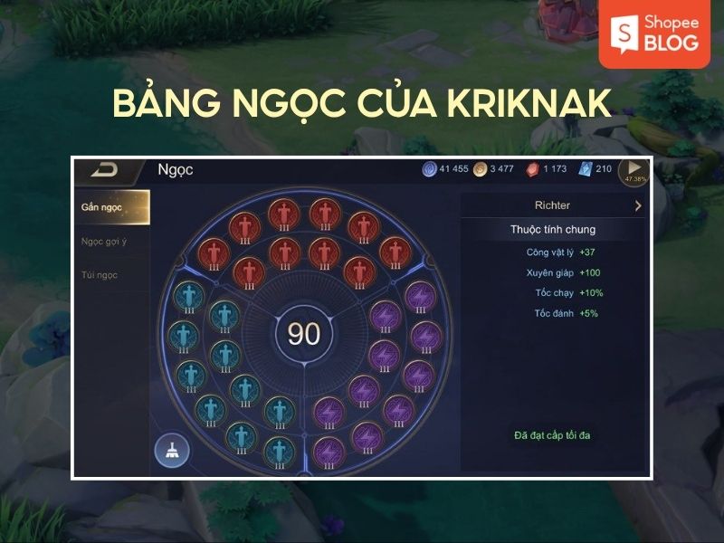 bảng ngọc kriknak