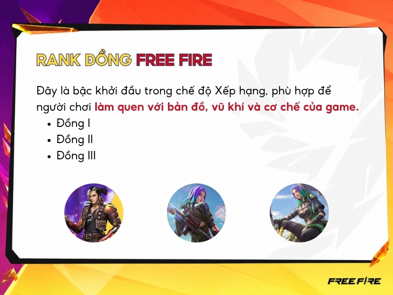 Rank Đồng Free Fire.