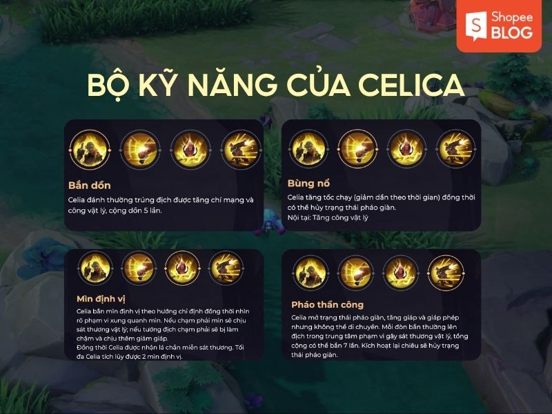 kỹ năng celica liên quân