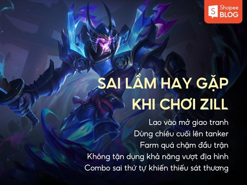 sai lầm hay gặp chơi zill
