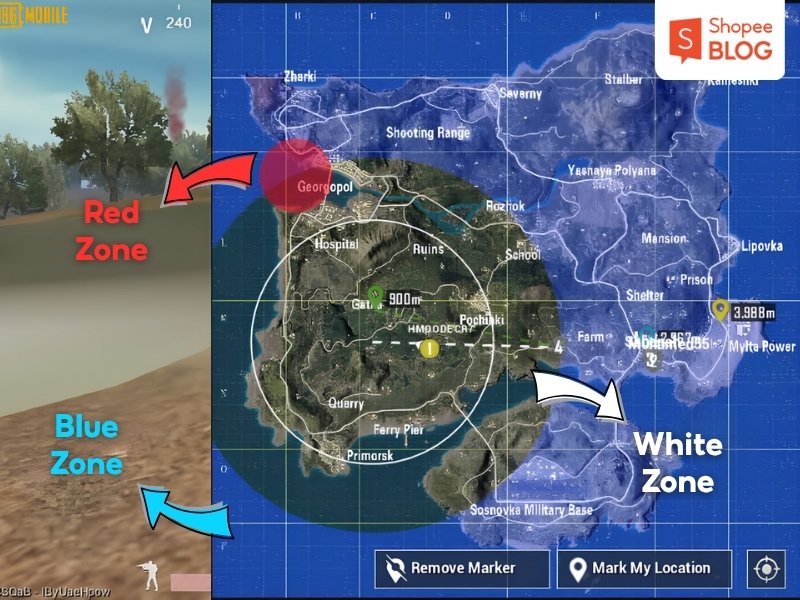 Cơ chế sinh tồn và vòng bo PUBG