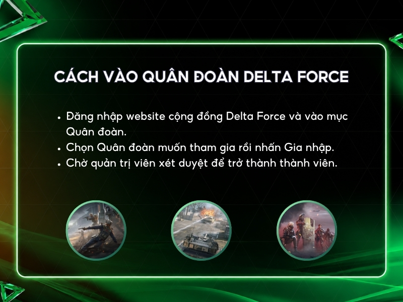 Cách vào quân đoàn Delta Force.