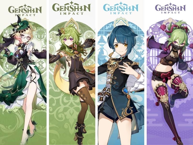 Đội hình Genshin Impact 4 sao Hyperbloom