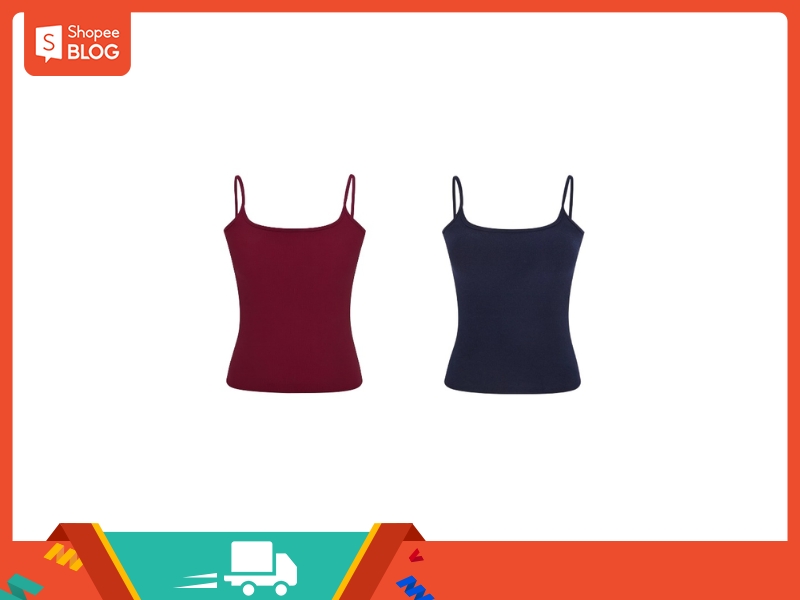  Áo hai dây nữ basic DAZZI Women