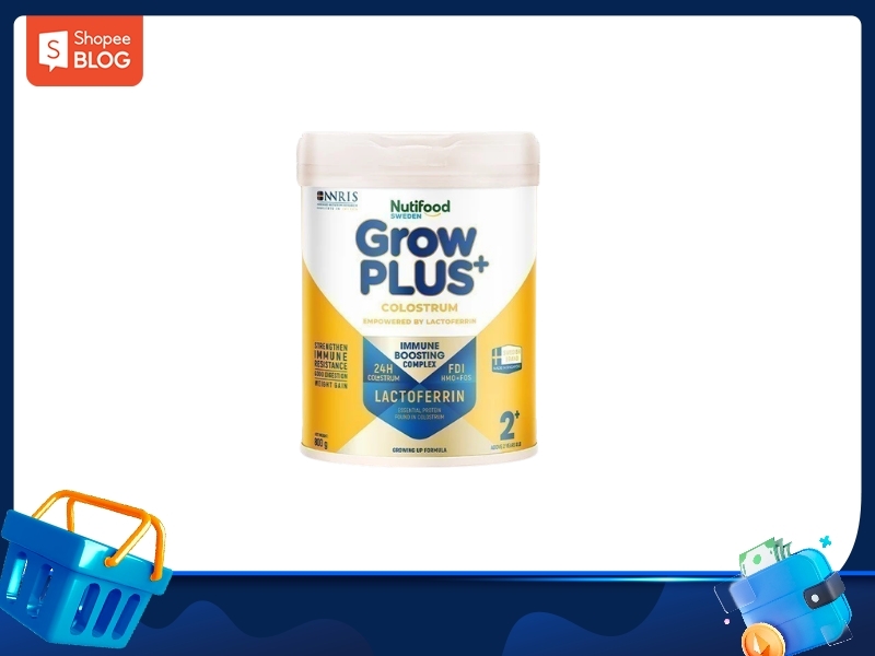 Sữa bột Nutifood Sweden GrowPLUS+ Colostrum Lactoferrin 2+ 800g
