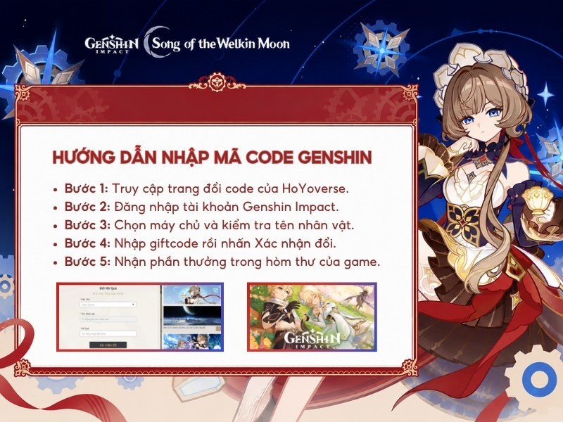 Hướng dẫn nhập mã code Genshin.