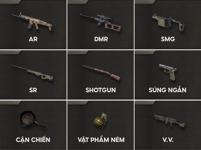 Kho vũ khí PUBG
