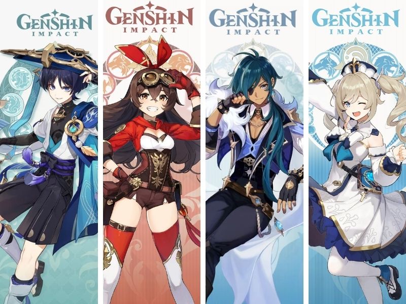 Đội hình Genshin Impact tân thủ F2P Starter Team