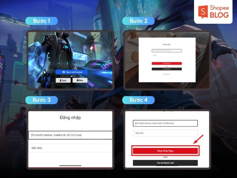 Cách đăng nhập Free Fire bằng tài khoản Garena
