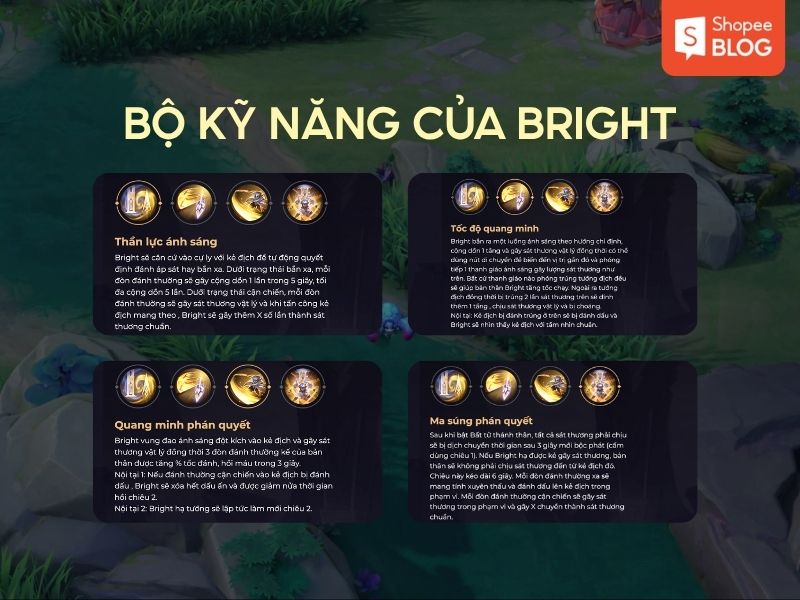 KỸ NĂNG CỦA BRIGHT