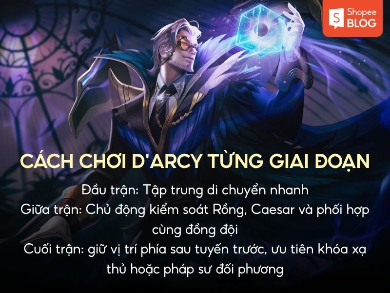 cách chơi d'arcy từng giai đoạn