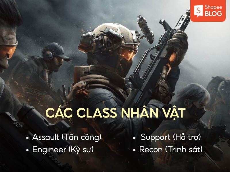 Đặc điểm các class nhân vật
