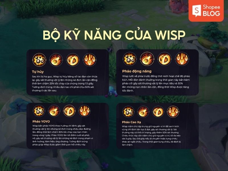 bộ kỹ năng wisp