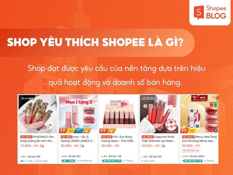 Shop yêu thích trên Shopee