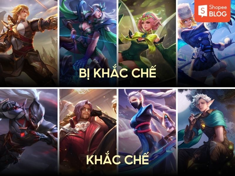 tướng roxie khắc chế và bị khắc chế