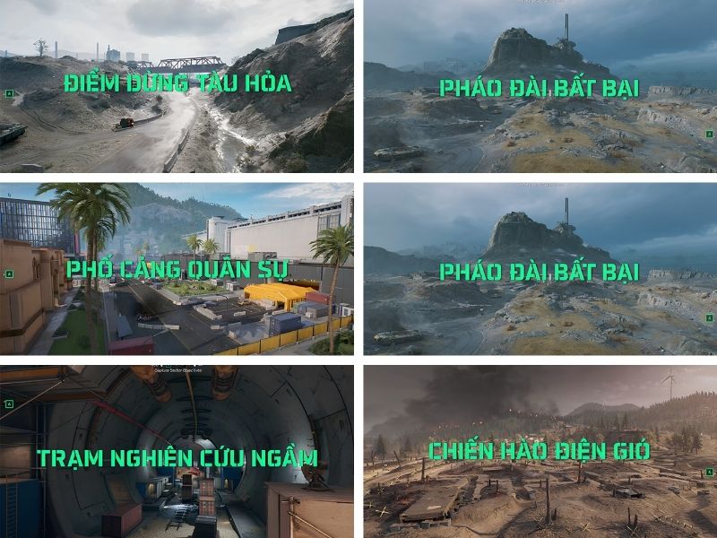 Bản đồ trong game Delta Force Garena