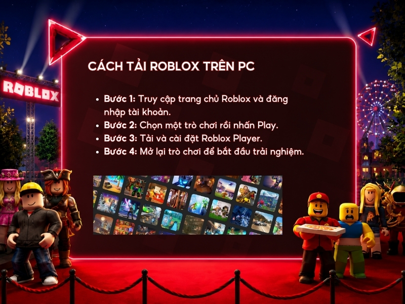 Cách tải Roblox trên PC. 