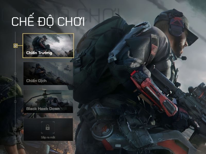 Chế độ chơi game Delta Force Garena