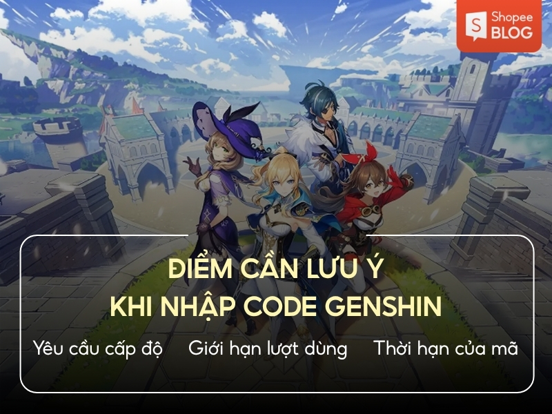 Cách nhập code trong Genshin Impact