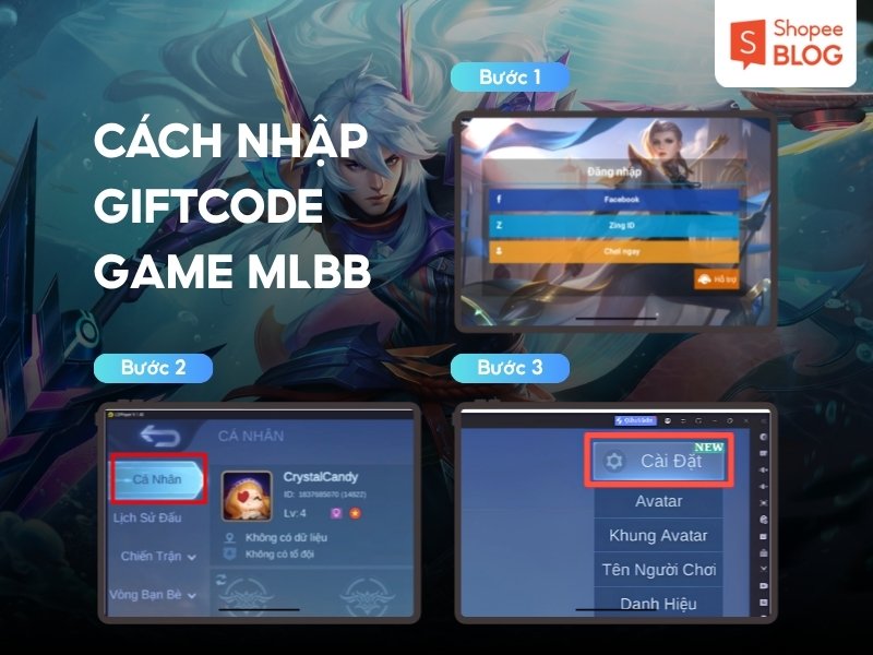Cách nhập code Bang Bang Mobile Legends