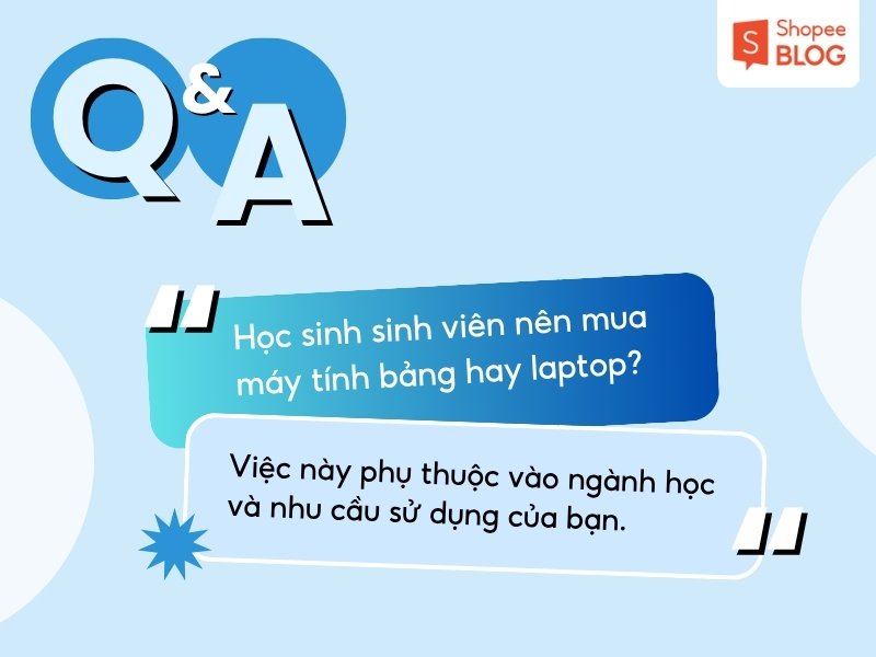 Trả lời câu hỏi về máy tính bảng