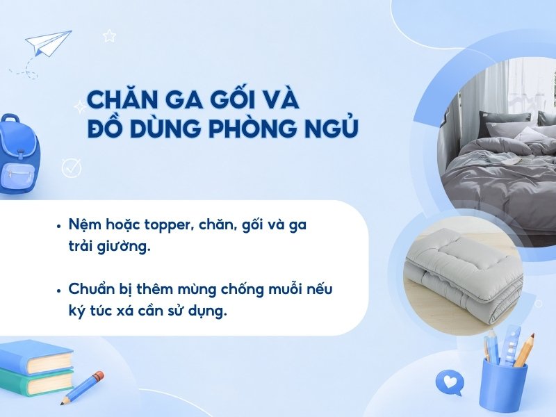Chăn ga gối và đồ dùng phòng ngủ