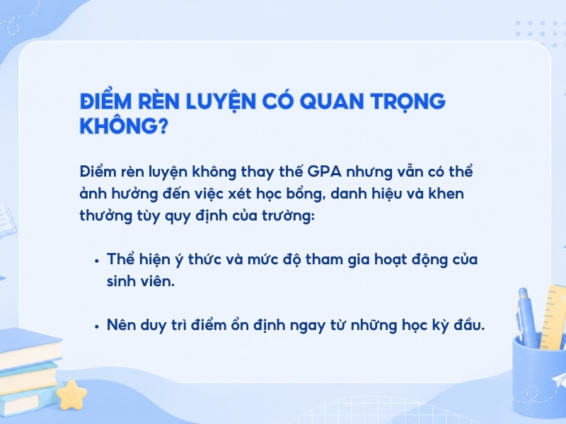 Điểm rèn luyện có quan trọng không?