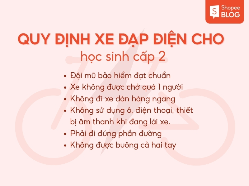 Quy định xe đạp điện cho học sinh cấp 2