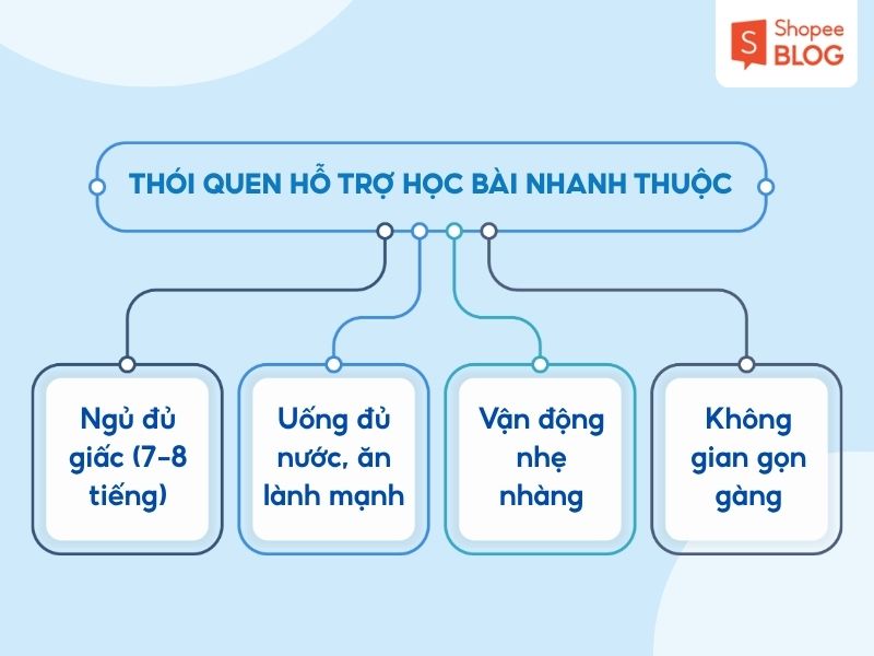 Các thói quen hỗ trợ học bài nhanh thuộc