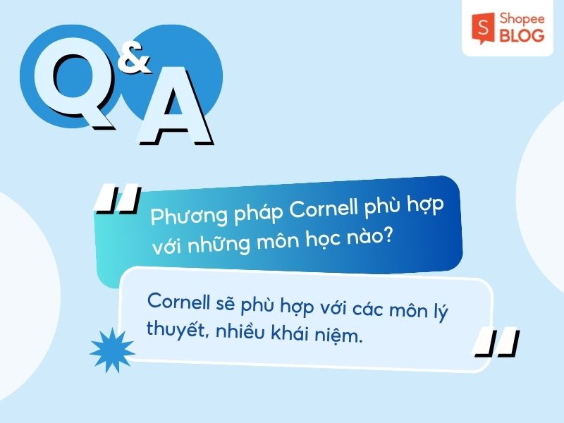 Môn học phù hợp với phương pháp Cornell