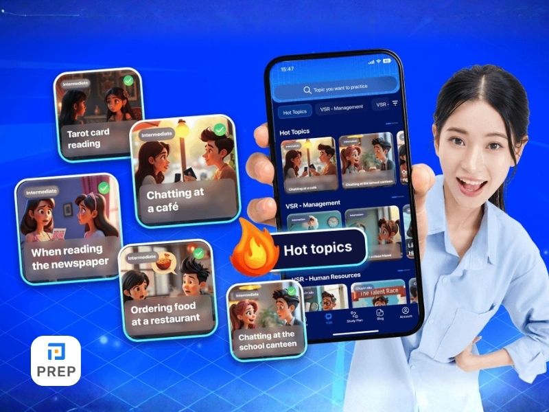 App học tiếng Anh PrepTalk