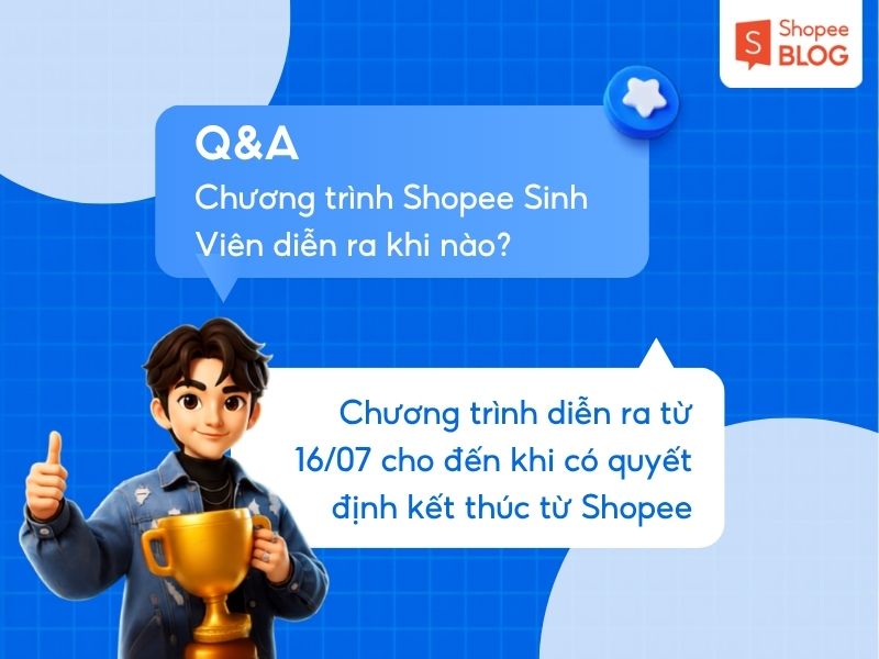 Trả lời thắc mắc về Shopee Sinh Viên