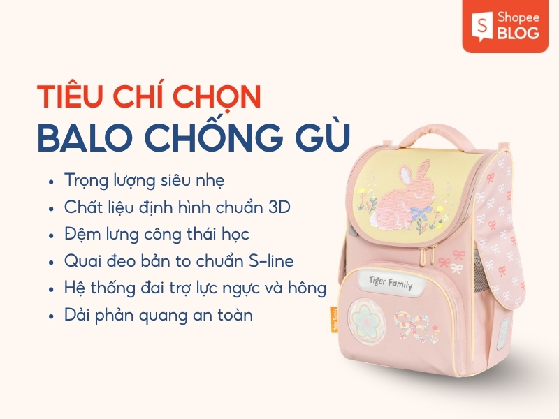 Tiêu chí chọn balo chống gù loại nào tốt