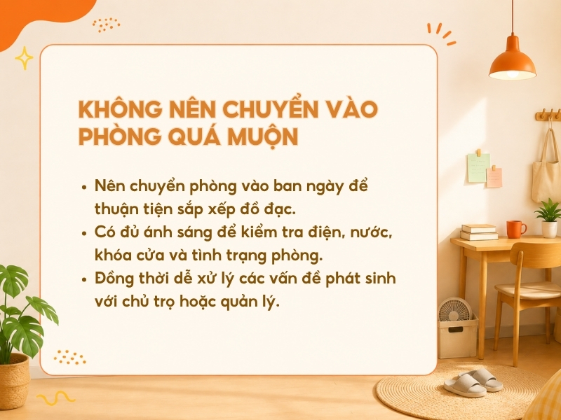 Không nên để phòng trọ quá bừa bộn.