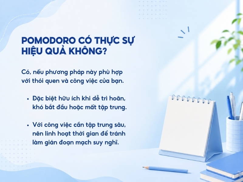 Pomodoro có thực sự hiệu quả không?