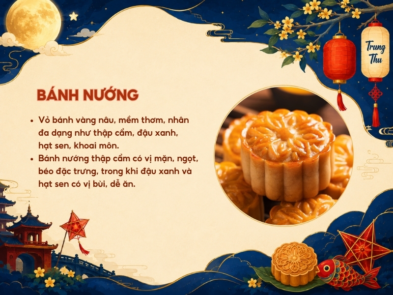 Bánh nướng truyền thống Trung Thu