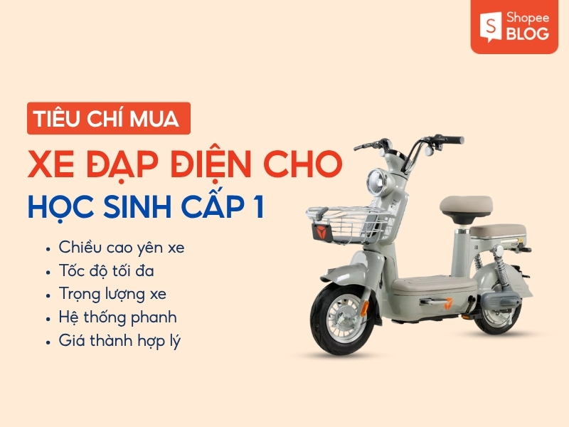cách chọn xe đạp điện cho học sinh cấp 1